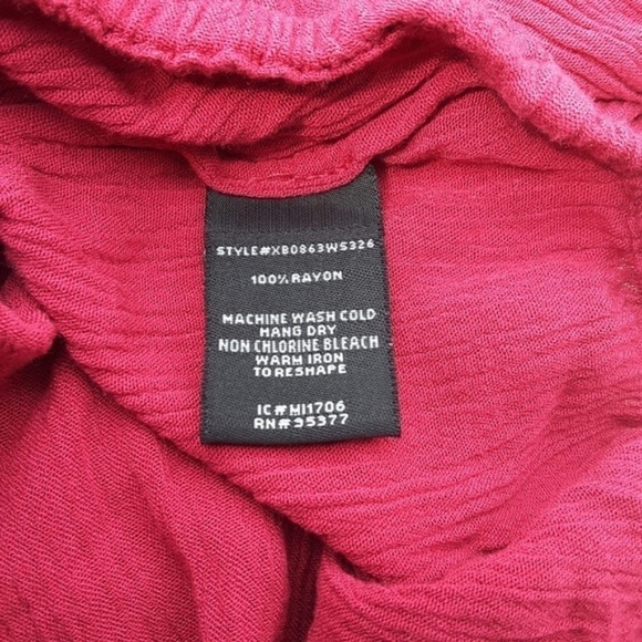 Sanctuary Long Sleeves Round Neck Top Red M - Picture 5 of 5